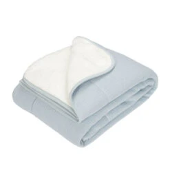 Couverture De Berceau 70x100 LITTLE DUTCH Pure Soft Blue
