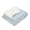 Couverture De Lit Bebe 100x140 LITTLE DUTCH Pure Soft Blue