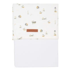 Drap De Berceau Imprimé LITTLE DUTCH Sailors Bay Blanc