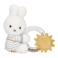 Hochet Miffy Avec Anneau LITTLE DUTCH Vintage Sunny