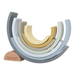 Arc-en-ciel Empilable LITTLE DUTCH Bleu -Little Dutch ld arc en ciel empilable 3