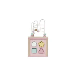 Cube D’activité En Bois LITTLE DUTCH Adventure Pink