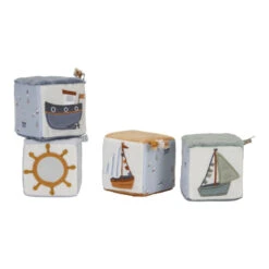 Lot De 4 Cubes Doux LITTLE DUTCH Sailors Bay