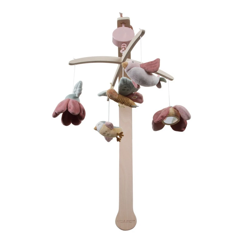 Mobile Musical En Bois LITTLE DUTCH Flowers & Butterflies 2 Mobile Musical En Bois LITTLE DUTCH Flowers & Butterflies – Image 2