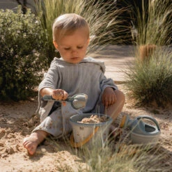 Poncho De Bain En éponge Jacquard LITTLE DUTCH Blue