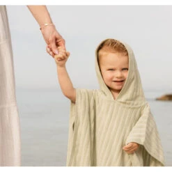 Poncho De Bain En éponge Jacquard LITTLE DUTCH Green -Little Dutch poncho de bain en eponge jacquard little dutch green 3