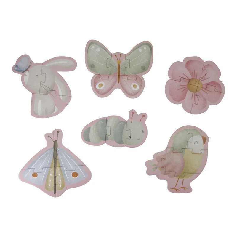 Puzzle 6 En 1 LITTLE DUTCH Flowers & Butterflies 2 Puzzle 6 En 1 LITTLE DUTCH Flowers & Butterflies – Image 2