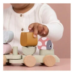 Train à Blocs En Bois LITTLE DUTCH Flowers & Butterflies -Little Dutch train a blocs en bois little dutch flowers butterflies 5