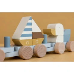 Train à Blocs En Bois LITTLE DUTCH Sailors Bay 10 Train à Blocs En Bois LITTLE DUTCH Sailors Bay -Little Dutch train a blocs en bois little dutch sailors bay 3